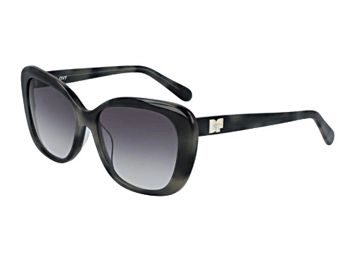 Diane Von Furstenburg DVF Black Tortoise/Gray Gradient Sunglasses