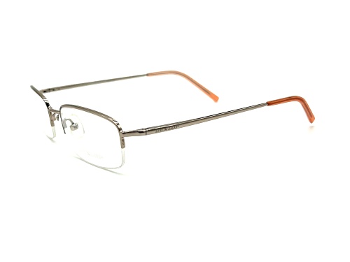 Dunlop DU472 Silver with Apricot Accent Rimless Frame / Clear Demo Lenses Eyeglasses