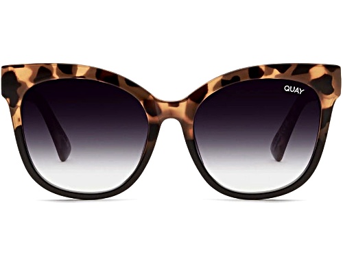 QUAY Its My Way Milk Tortoise Cat Eye Frame / Smoke Lenses Sunglasses