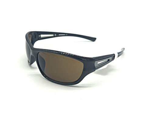 UNIONBAY Brown Wrap Around Oval Frame / Brown Lenses Sunglasses