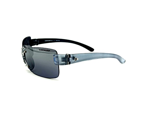 Dunlop DUS114 Translucent Gray Rectangle Frame / Gray Lenses Sunglasses