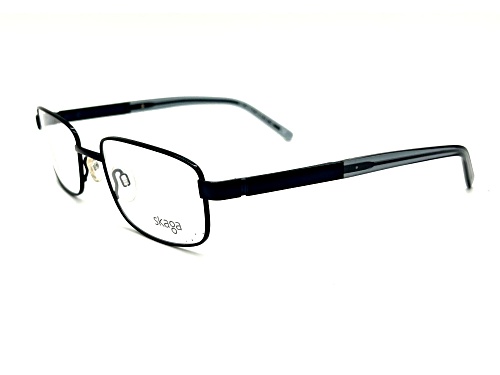 Skaga Men's Black Rectangular Frame / Clear Demo Lenses Eyeglasses
