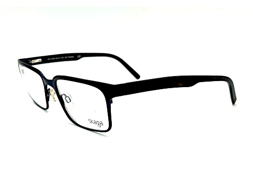 Skaga Men's Black and Blue Titanium Rectangular Frame / Clear Demo Lenses