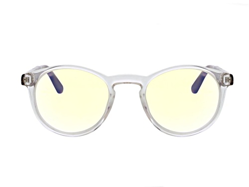 Flower by Drew Barrymore Crystal Clear and Tortoise Eyeglasses Frames with Demo Lenses