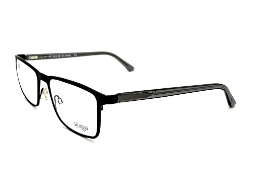 Skaga Black Square Frame / Clear Demo Lenses Eyeglasses