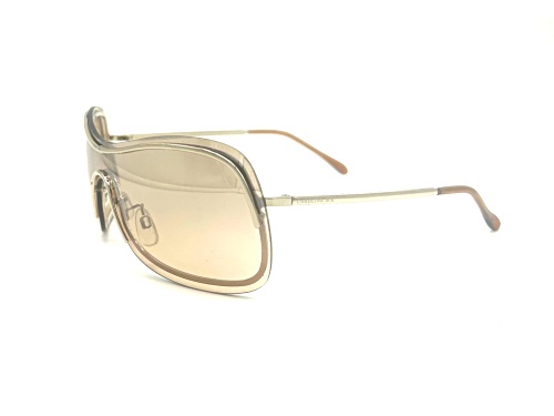 Caroline B.K. Gold Shield Frame / Brown Lenses Sunglasses