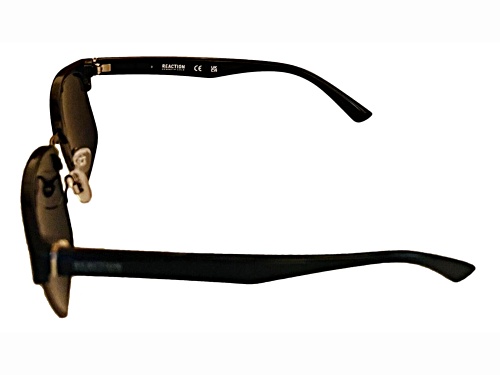 Kenneth Cole Reaction Men's Rectangular Black Frame / Grey Lenses Sunglasses