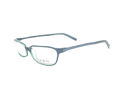 XKSO Blue Teal Cat Eye Frames / Clear Demo Lenses Eyeglasses