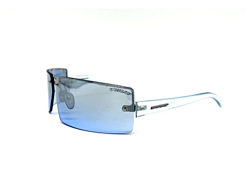 Dunlop DUS119 Translucent Blue Frame / Blue Rectangle Frameless Lenses Sunglasses