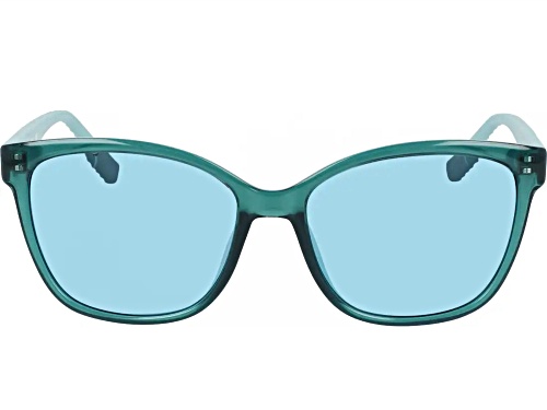 Converse Teal Green Square Frame / Blue Lenses Sunglasses