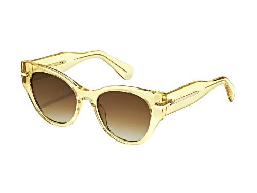 QUAY Chit Chat Daffodil Cat Eye Frame / Brown Lenses Sunglasses