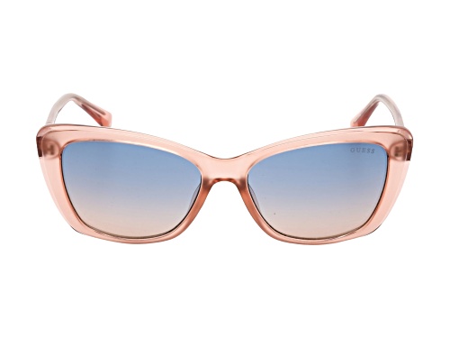 Guess Pink Cat eye Frame / Gradient Blue Lenses Sunglasses