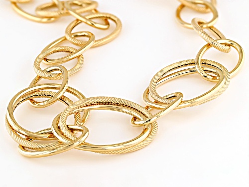 Judith Ripka Verona 14k Gold Clad Oval Link 20
