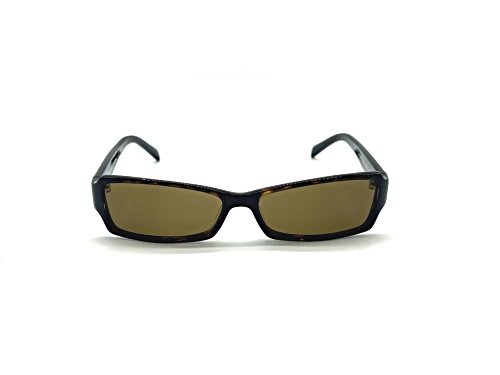 Adrienne Vittadani Brown Tortoise Rectangular Frame / Brown Lenses Sunglasses