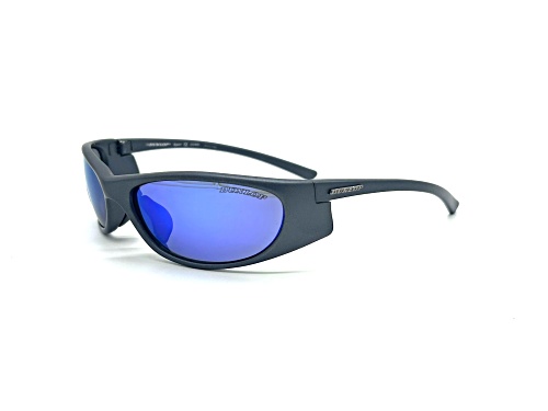 Dunlop Sport DUS156 Wrap Around Matte Gray Frame / Blue CAT 2 Lenses Sunglasses
