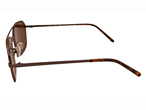 Kenneth Cole Reaction Men's Black Brown Aviator Frame/ Brown Lenses Sunglasses