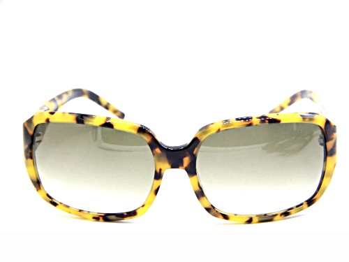 Anne Klein Brown Tortoise Square Frame / Brown Gradient Lenses Sunglasses