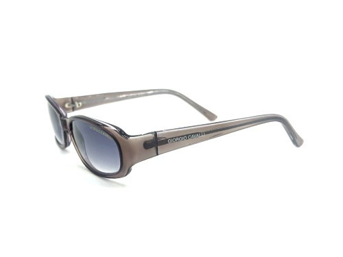 Giorgio Cavalli Purple Brown Oval Frame / Blue Gray Gradient Lenses Sunglasses