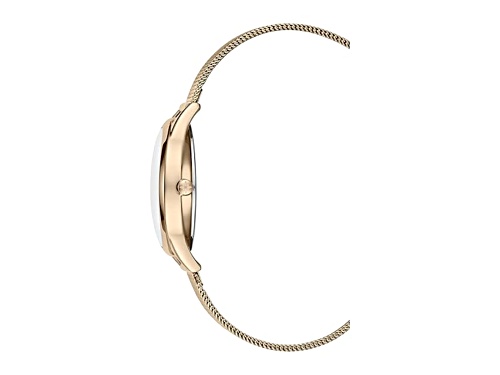 Women's BCBGeneration Rose Gold Crystallized Dial Mesh Watch