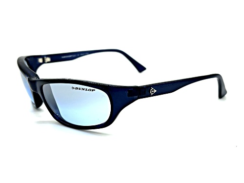 Dunlop DU105 Black Rectangular Frame / Gray Blue Lenses Sunglasses