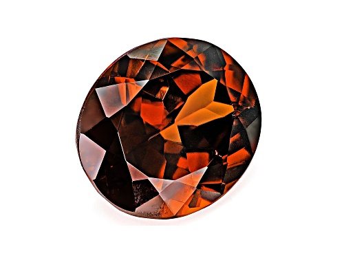 Orange Zircon 13x11mm Oval 8.12ct