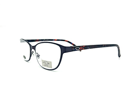 OSCAR Optix by OSCAR de la Renta Matte Satin Plum Women's Cat Eye Eyeglasses Readers +1.50
