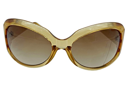 ESPRIT 19270 Neutral Beige Oval Frame / Brown Gradient Lenses Sunglasses