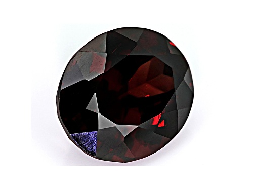 Red Zircon 12x10mm Oval 7.20ct