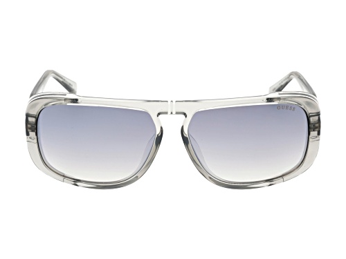 Guess Grey Frame / Smoke Mirror Lenses Sunglasses