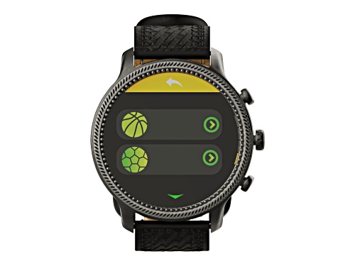 Wrangler Smart Watch WRZ20-211BW Round Antique Silver Tone with Black Basket Weave Strap