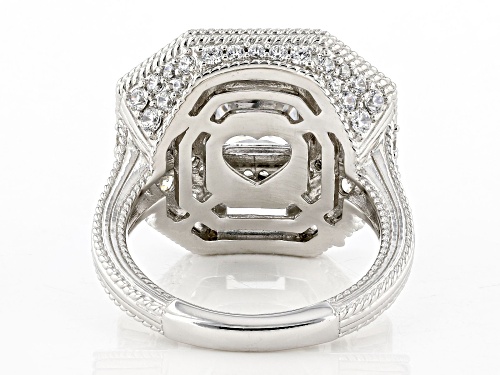 Judith Ripka 8.60ctw Bella Luce® Diamond Simulant Rhodium Over Sterling Silver Cocktail Ring - Size 11