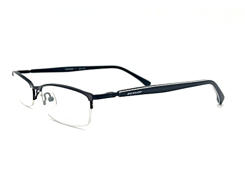 Dunlop Black DU488N Rectangular Frames / Clear Demo Lenses Eyeglasses