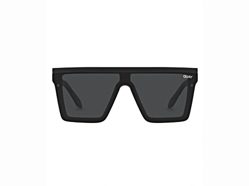 QUAY Hindsight Shield Black Frame / Smoke Lenses Sunglasses