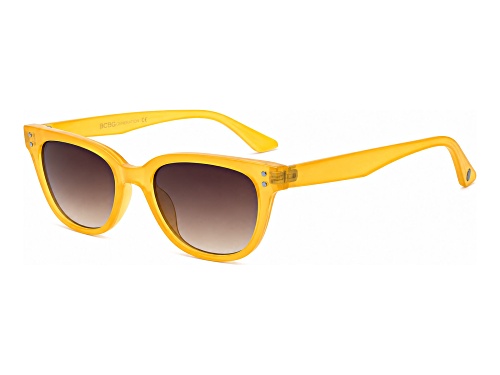 BCBG Sunshine Yellow Square Frame / Gray Yellow Lenses Sunglasses