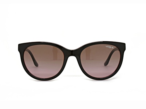 Vogue Women's Red Cat Eye Frame / Red Brown Lenses Sunglasses