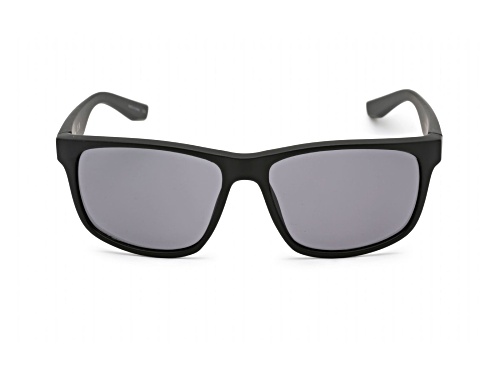 Calvin Klein Men's Matte Black Rectangular Frame / Smoke Lenses Sunglasses