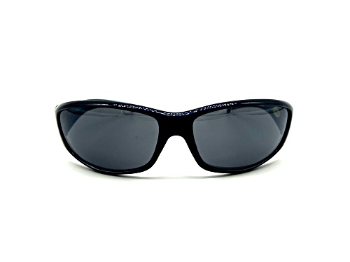 MLB New York Yankee 3 Dots Wrap Around Frame / Gray Lenses Sunglasses