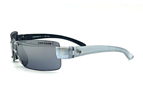 Dunlop Sport DUS133 Wrap Around Translucent Rimless Clear Frame / Gray CAT 3 Lenses Sunglasses