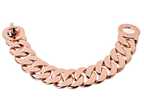 Marc by Marc Jacobs Rose Gold Tone Katie Turnlock Large Bracelet - Size 7