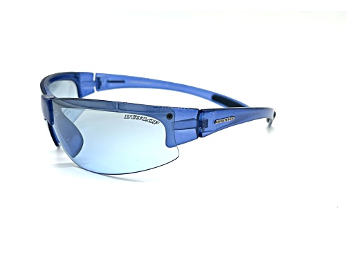 Dunlop Sport DUS95 Translucent Wrap Around Frame / Blue CAT 1 Rimless Lenses Sunglasses