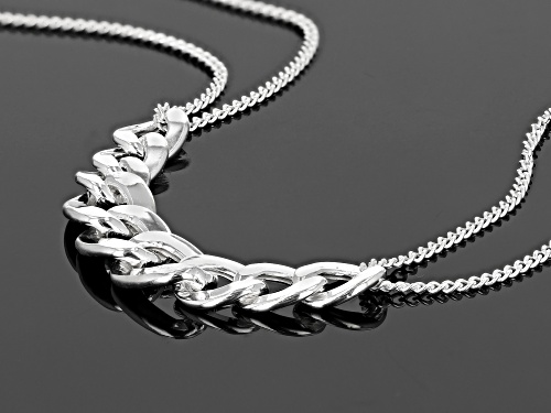 Sterling Silver Curb Necklace 20 Inches In Length Made in Italy - Size 20