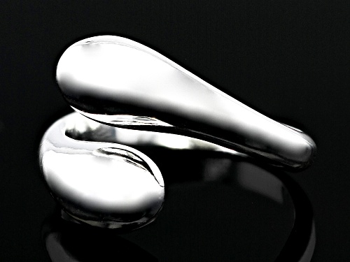 Sterling Silver Graduated Bypass Ring - Size 7