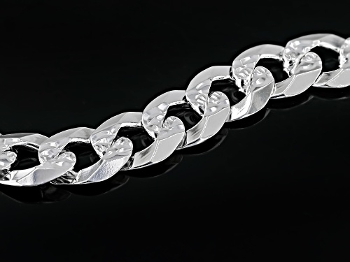 Sterling Silver Curb Link Bracelet - Size 7.5