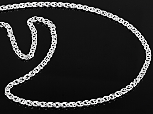 Sterling Silver Diamond-Cut Wheat Chain Necklace 20