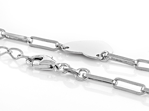 Rhodium Over Sterling Silver 16