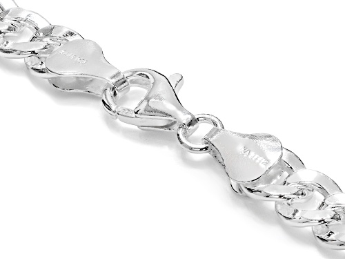 Sterling Silver 6mm Flat Curb Chain - Size 20
