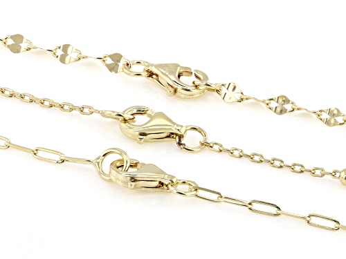 18k Yellow Gold Over Sterling Silver 18