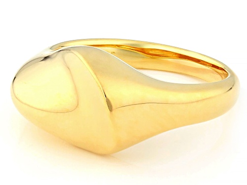 18k Yellow Gold Over Sterling Silver Ring - Size 9