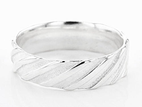 Sterling Silver Symmetric Braided Ring - Size 7