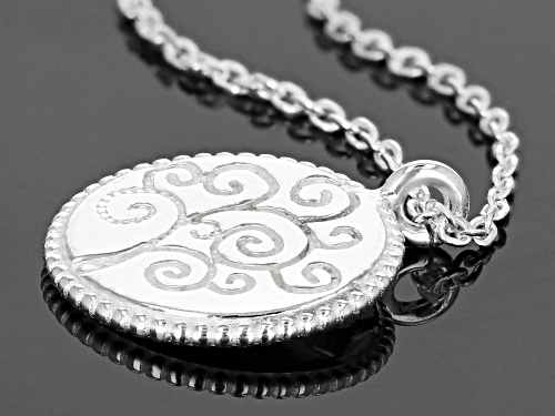 Sterling Silver Tree of Life Necklace - Size 18